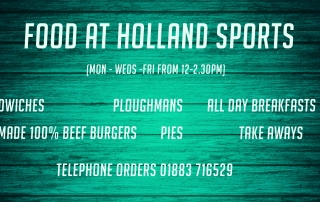 food at Holland Sports